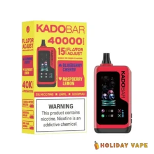 Blueberry Cherry | Raspberry Lemon - Kado Bar NI40K Ice + Nic Control - Disposable Vape