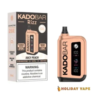 Juicy Peach - Kado Bar Rizz 5% 25K Puffs - Disposable Vape