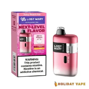 Juicy Peach Ice - Lost Mary Ultrasonic 35K Puffs - Disposable Vape