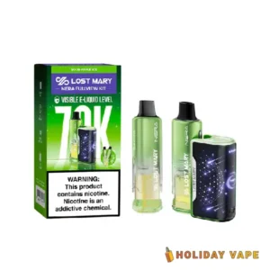 Sour Apple Ice - Lost Mary NERA 70K Puffs - Disposable Vape (Full Kit)