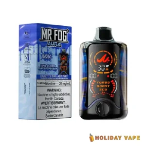 Sour Shock Blue Raspberry - Mr Fog Aura 60k Puffs - Disposable Vape