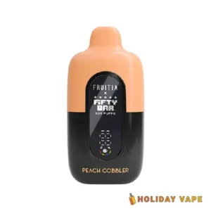 Peach Cobbler Fruitia X Fifty Bar 20,000 Puffs Disposable Vape