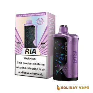 RIA NV30K Sour Strawberry Dragon - Geek Bar Disposable Vape