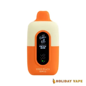 Sour Peach Ringz Hidden Hills X Fifty Bar Disposable Vape