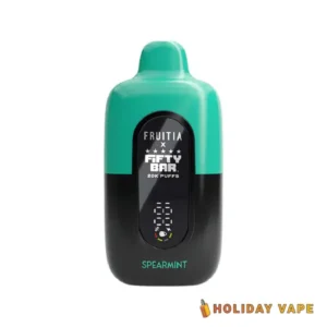 Spearmint Fruitia X Fifty Bar 20,000 Puffs Disposable Vape