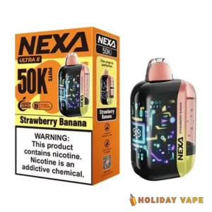 Strawberry Banana Nexa Ultra II 50K Puffs Disposable Vape