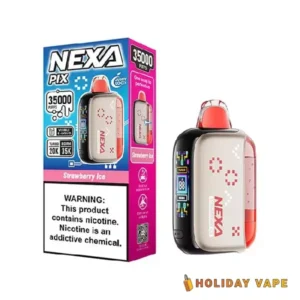 Strawberry Ice - Nexa Pix 35K & 40K Puffs Disposable Vape (We will ship whichever count is available)