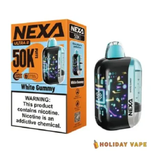 White gummy Nexa Ultra II 50K Puffs Disposable Vape