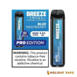 Blue Raspberry - Breeze Pro 2000 Puffs - 5% NIC - Disposable Vape