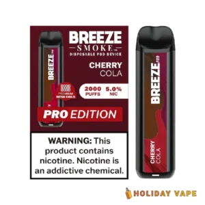 Cherry Cola - Breeze Pro 2000 Puffs - 5% NIC - Disposable Vape