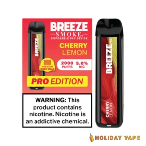 Cherry Lemon - Breeze Pro 2000 Puffs - 5% NIC - Disposable Vape
