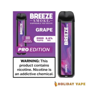 Grape - Breeze Pro 2000 Puffs - 5% NIC - Disposable Vape