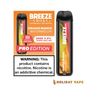 Orange Mango Watermelon - Breeze Pro 2000 Puffs - 5% NIC - Disposable Vape