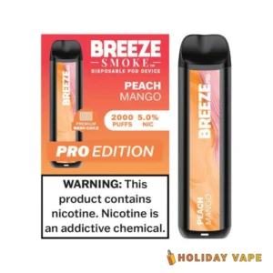 Peach Mango - Breeze Pro 2000 Puffs - 5% NIC - Disposable Vape