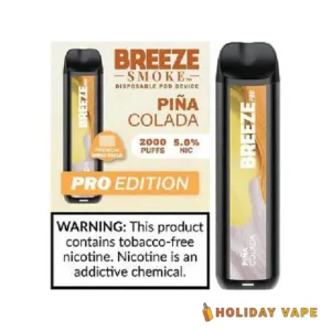 Pina Colada - Breeze Pro 2000 Puffs - 5% NIC - Disposable Vape