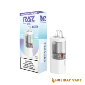 White Gummy Raz Vue 50K Puffs Disposable (Pod Only)