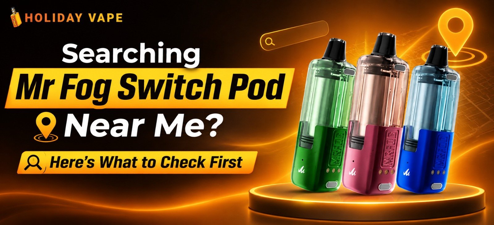 Mr Fog Switch Pod near me featuring a compact and portable pod design for convenient everyday vaping